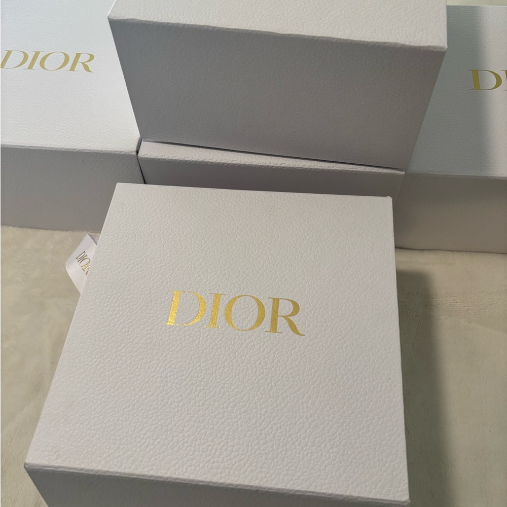 Dior Luxurious White Box with Gold Accents